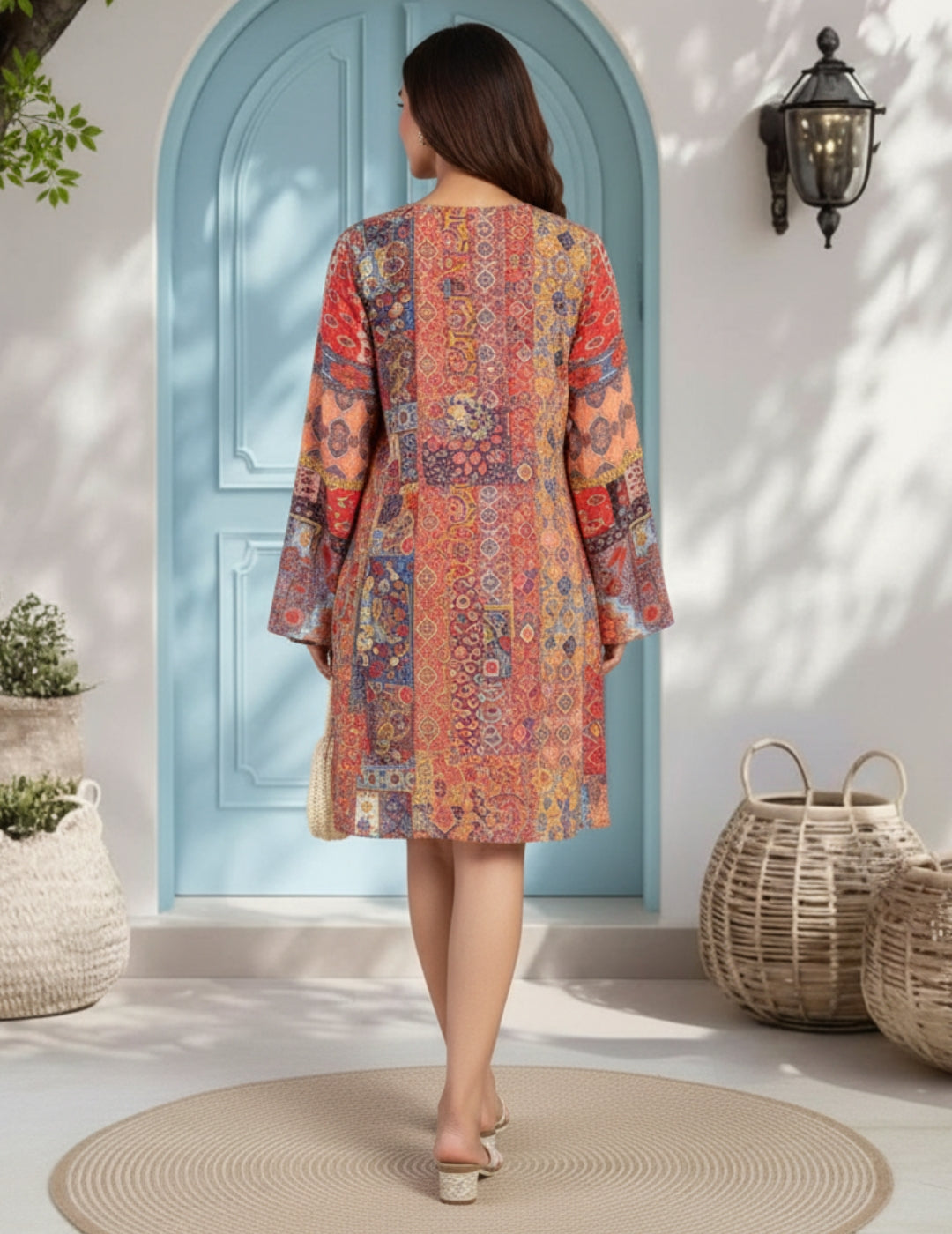 Multi Swimwear Cover Up Dress