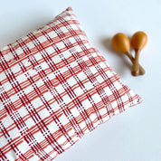 WHITEWATER KIDS GIFT SET - ORGANIC MANJHA PRINT KAPOK PILLOW + MARACAS
