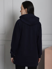 Navy Winter Maternity Pullover Sweatshirt