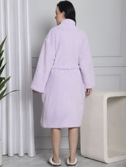 Lilac Faux Fur Robe