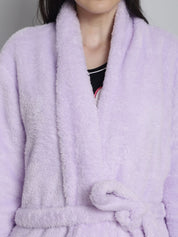 Lilac Faux Fur Robe
