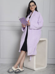 Lilac Faux Fur Robe