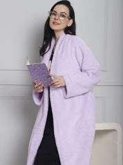 Lilac Faux Fur Robe