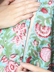 Green Floral Maternity Kaftan