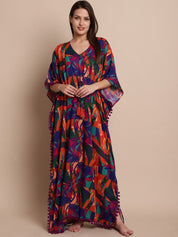 Multicolour Abstract Print Kaftan