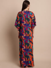 Multicolour Abstract Print Kaftan