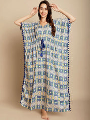 Geometric Print Multi Colour Kaftan
