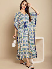 Geometric Print Multi Colour Kaftan