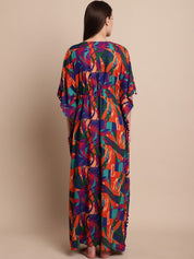 Multicolour Printed Maternity Kaftan