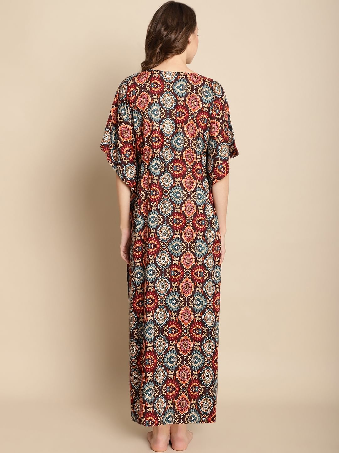 Printed Multi Colour Maternity Kaftan