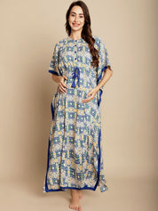 Geometric Print Multi Colour Maternity Kaftan
