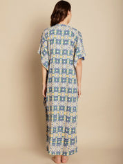 Geometric Print Multi Colour Maternity Kaftan