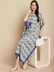 Geometric Print Multi Colour Maternity Kaftan