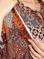 Printed Multi Colour Maternity Kaftan