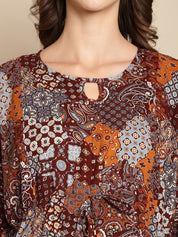 Printed Multi Colour Maternity Kaftan