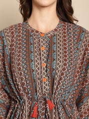 Printed Multi Colour Maternity Kaftan