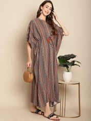 Printed Multi Colour Maternity Kaftan