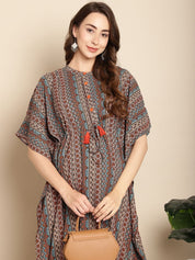 Printed Multi Colour Maternity Kaftan