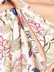 Floral Light Pink Maternity Kaftan