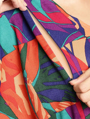 Abstract Print Multi Colour Maternity Kaftan