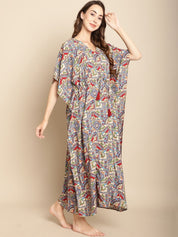 Abstract Print Multi Colour Maternity Kaftan