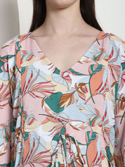 Floral Print Multi Rayon Maternity Kaftan