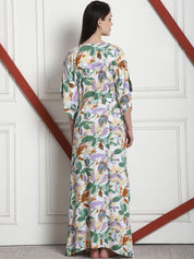 Floral Print Multi Rayon Maternity Kaftan