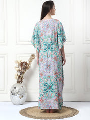 Geometric Print Multi Rayon Maternity Kaftan