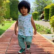 WHITEWATER KIDS UNISEX ORGANIC KOI JHABLA WITH MINT PANTS