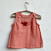 WHITEWATER KIDS UNISEX ORGANIC KOI PEACH JHABLA WITH RED PANTS