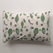 WHITEWATER KIDS GIFT SET - ORGANIC FISH PRINT KAPOK PILLOW + SWADDLE