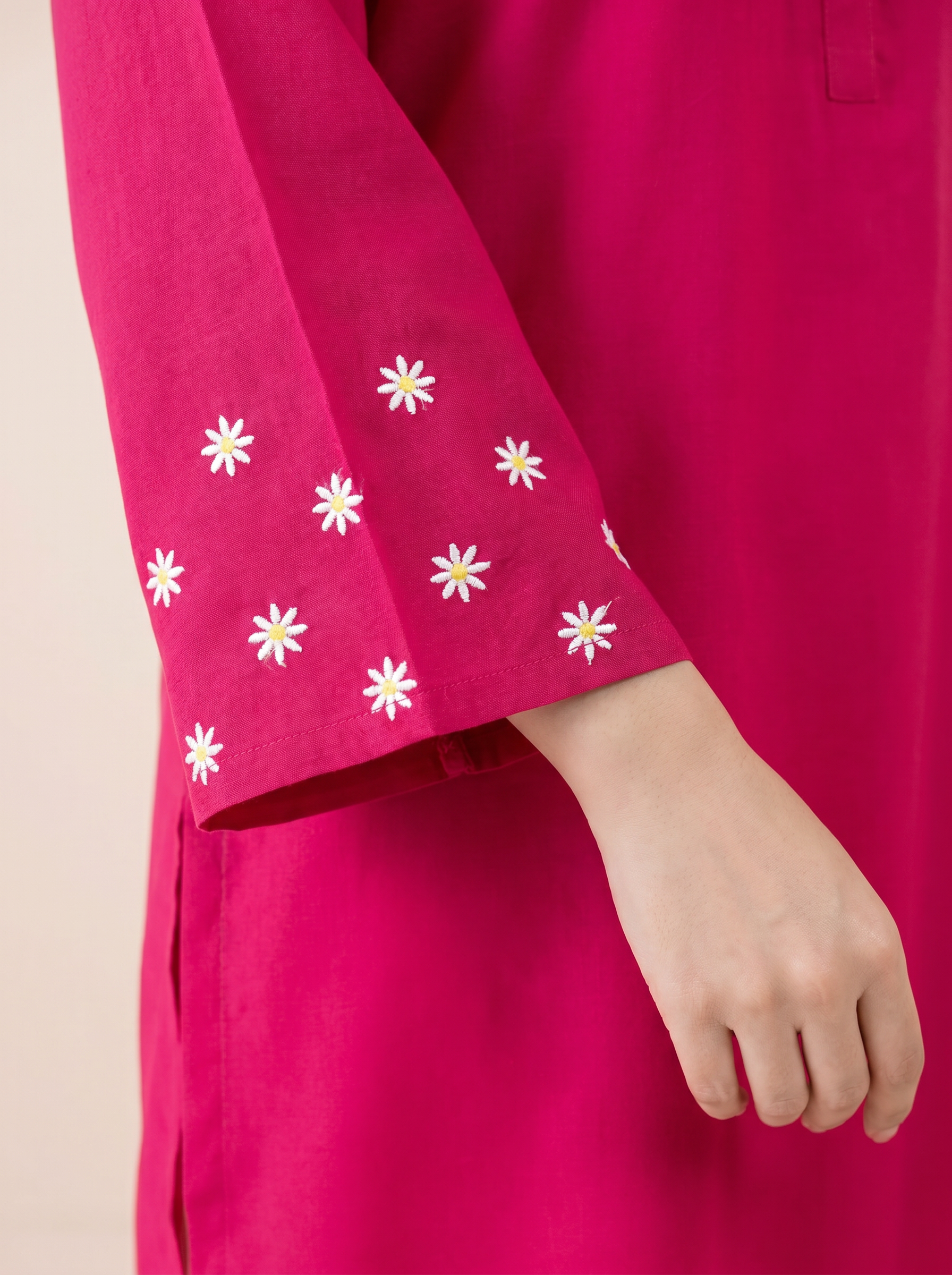 Pink Solid Rayon Maternity Farshi Kurta Set
