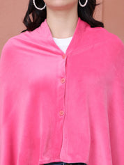Solid Pink Velour Nursing Cover
