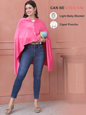 Solid Pink Velour Nursing Cover