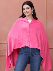 Solid Pink Velour Nursing Cover