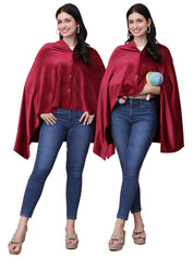 Solid Maroon Velour Nursing Cover