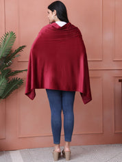Solid Maroon Velour Nursing Cover