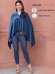 Solid Teal Velour Nursing Cover