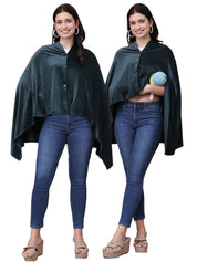 Solid Green Velour Nursing Cover