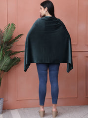 Solid Green Velour Nursing Cover
