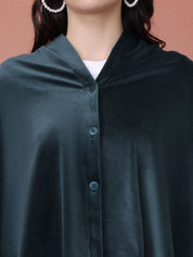 Solid Green Velour Nursing Cover