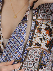 Geometric Print Multi Rayon Maternity Nightdress