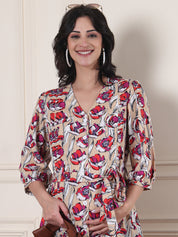 Maternity shirt dress