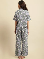 Green Sanganeri Handblock Floral Print Co-ord Set