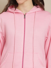 Fleece Baby Pink Winter Night Suit