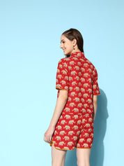L&L - Noughties Nostalgia - Pure Cotton Printed Vacay Short Set