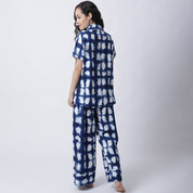 Cotton Tie-Dye Night Suit set of Shirt & Pyjama trouser