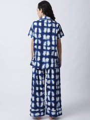 Cotton Tie-Dye Night Suit set of Shirt & Pyjama trouser