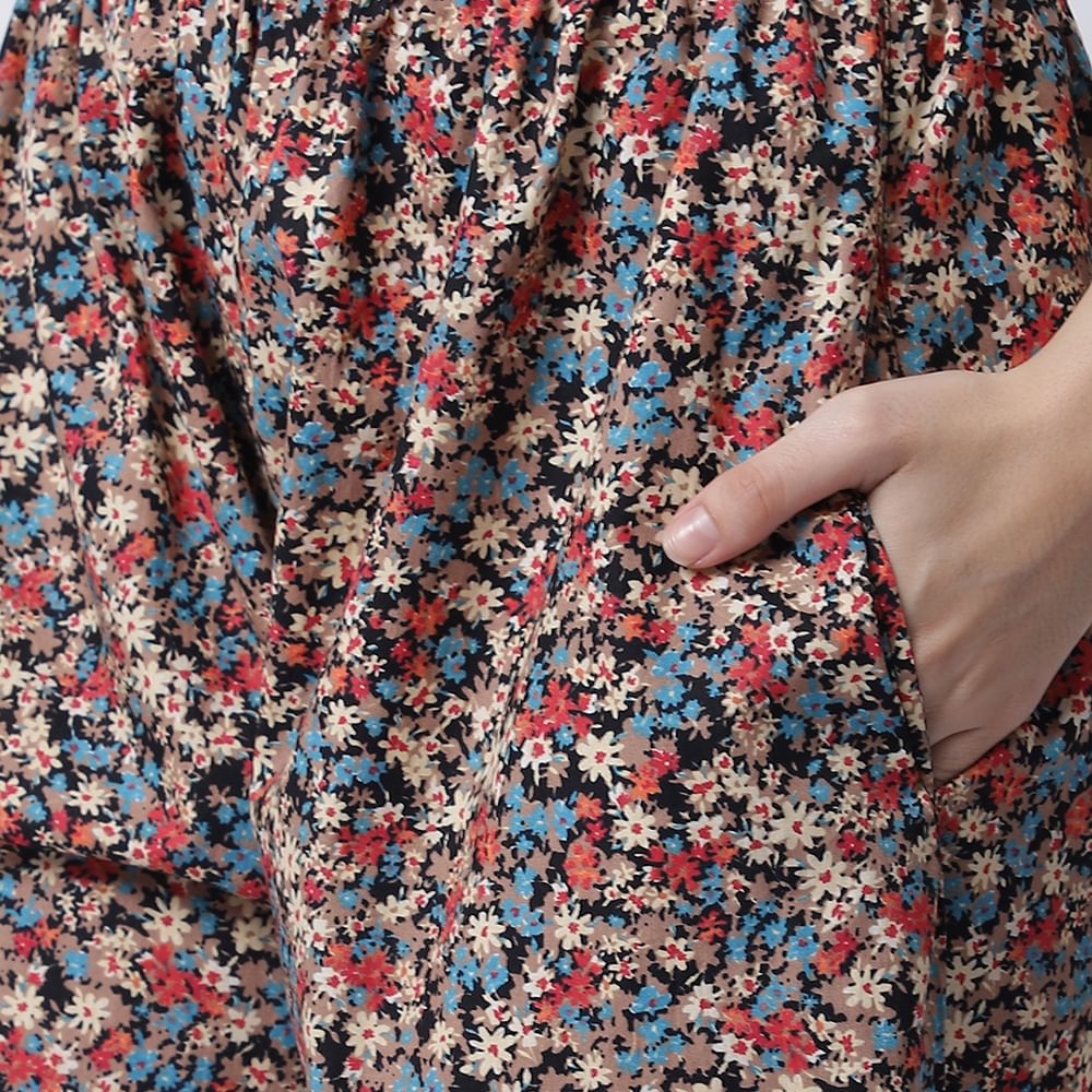Cotton Floral Printed Night Suit set of Shirt & Pyjama trouser