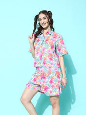 Multicolor Floral Printed Co-ord Set